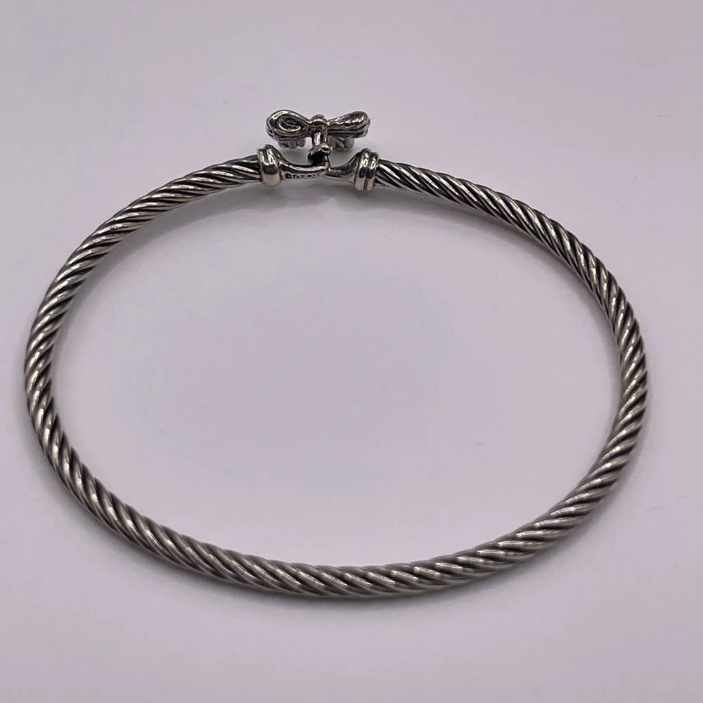 David Yurman Chatelaine Bow Bracelet with Sterling Silver - Picture 2 of 8